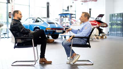 Richy Müller Porsche Museum Interview Turi Moove Hans-Dieter Seufert